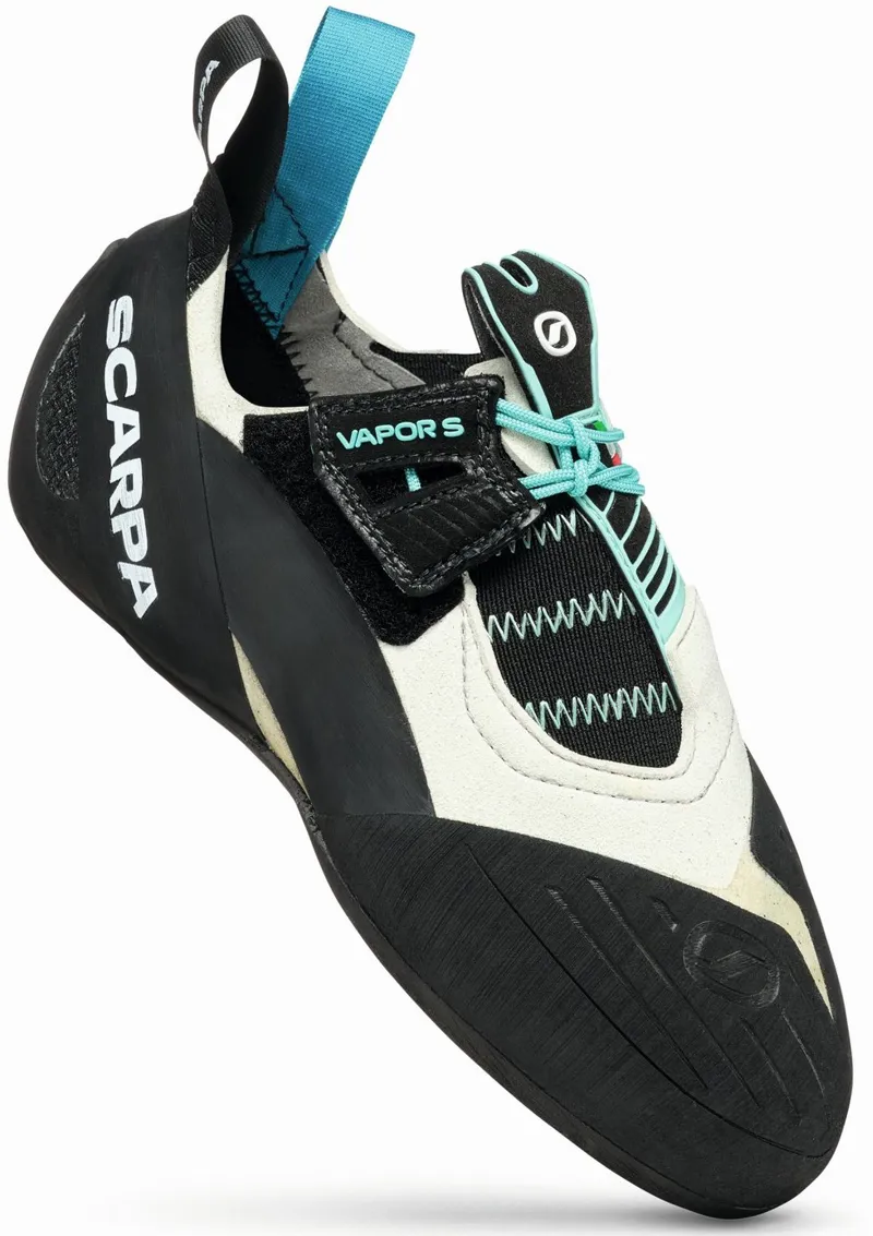 Scarpa Womens Vapour S Climbing Shoes - Dust Grey-Aqua-1